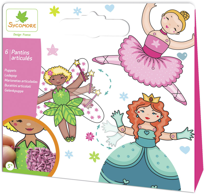 Pochette - 6 pantins articules