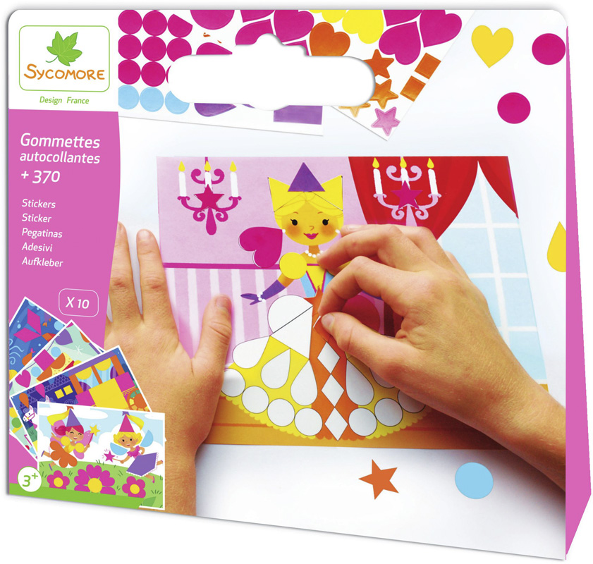 Pochette - gommettes autocollantes fille