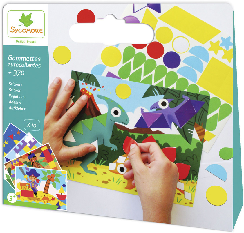 Pochette - gommettes autocollantes garcon