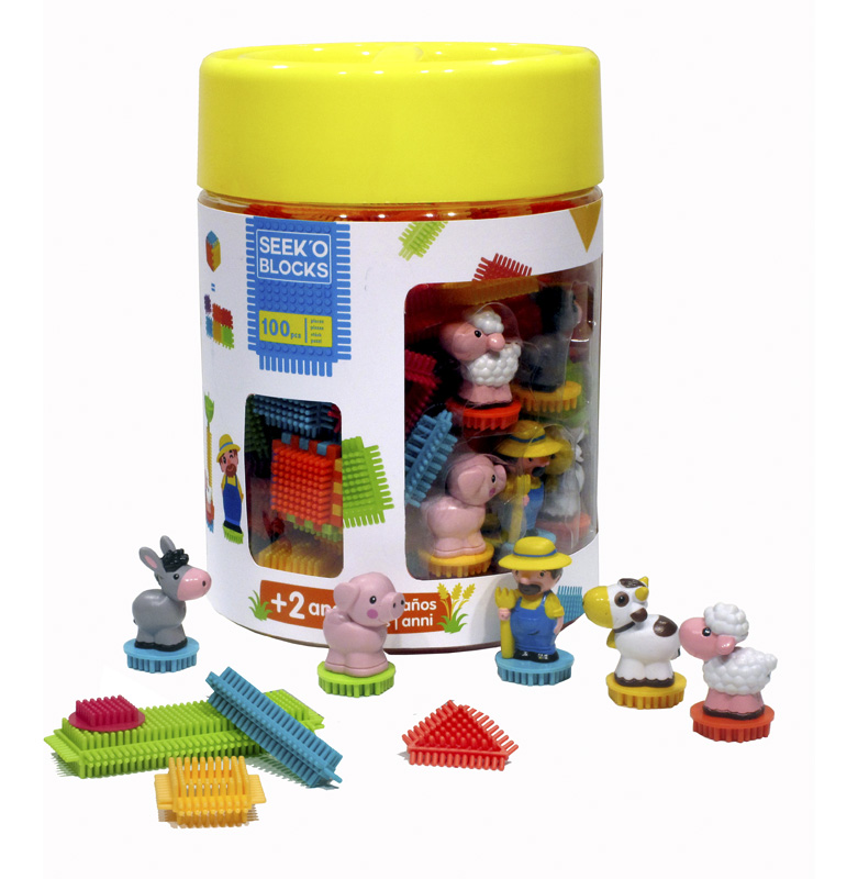 Seek'o baril ferme 100pcs  5 figurines