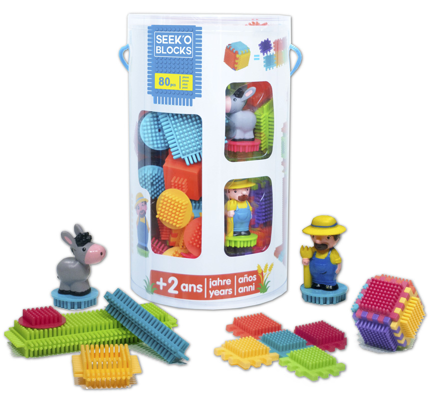 Seek'o tube ferme 50pcs  2 figurines