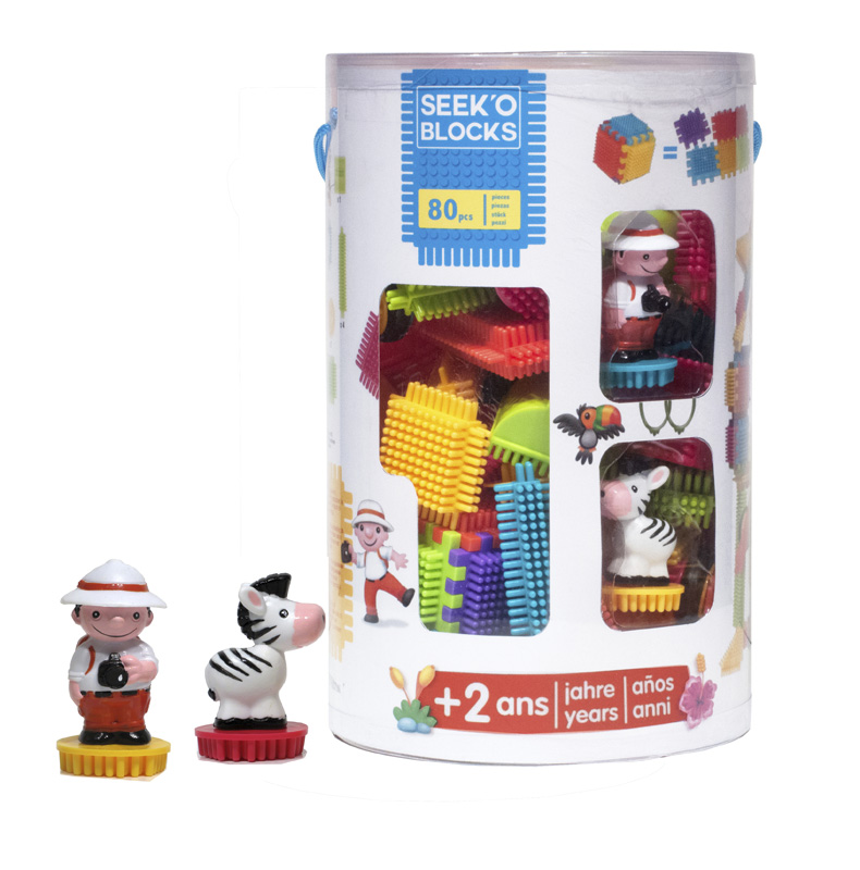 Seek'o tube jungle 50pcs  2 figurines