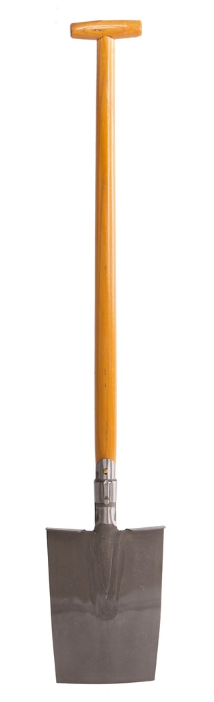 Louchet Senlis tout poli 30cm emmanché béquille 90 cm  manche ergonomique.