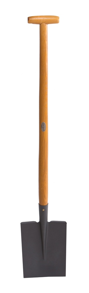 Bêche Senlis 24 cm emmanchée béquille 90 cm manche ergonomique.