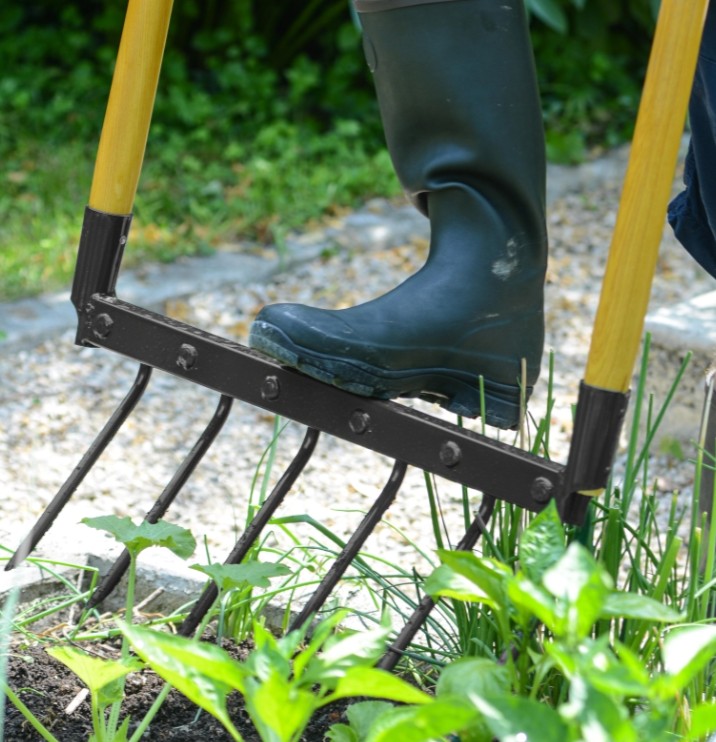 Fourche«tarabate» 6 dents emmanchée