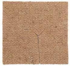 Lot de 2 carres de paillage en feutre de jute 750 grs/m² 44 x 44cm s/cavalier