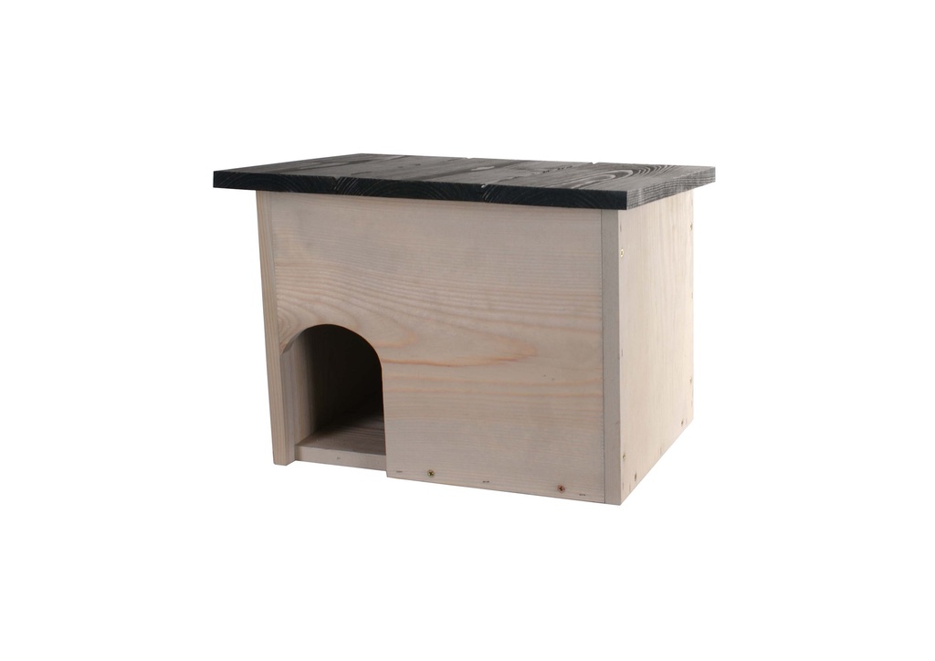 Maison de herisson toit a charnieres Peint Anthracite