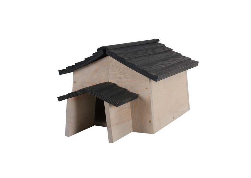 Maison de herisson et Porche Peint Anthracite