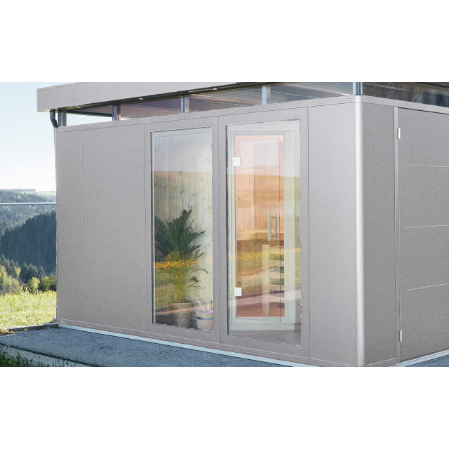 élément en verre p. CN argent-met. 102.2 x 4.15 x 207 cm