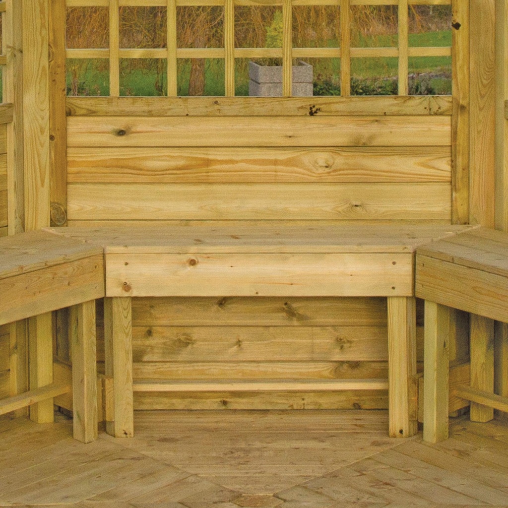 Set de 3 Bancs pour Gazebo