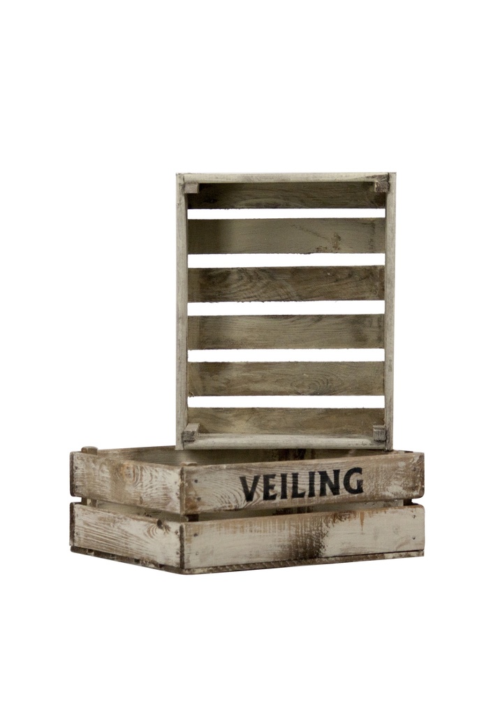 Caisse de fruit old look  Veiling  grande