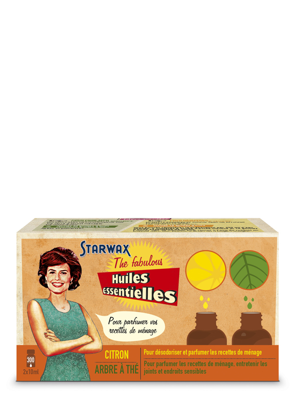 Huiles essentielles citron / arbre à thé 2x10ml