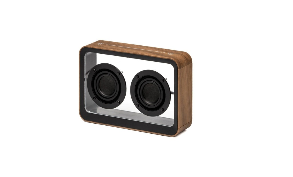 Haut-parleur Bluetooth transparent Mage Noyer