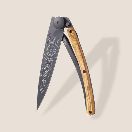 Deejo 37g, bois d'olivier, viking vegvisir