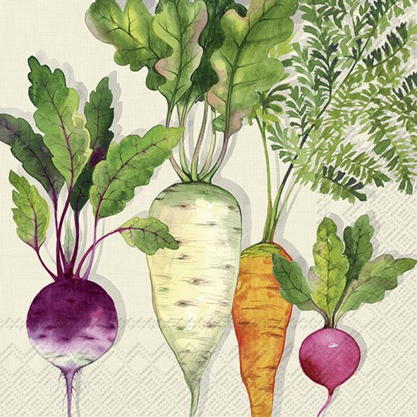 Serviettes Lunch Root Vegetables