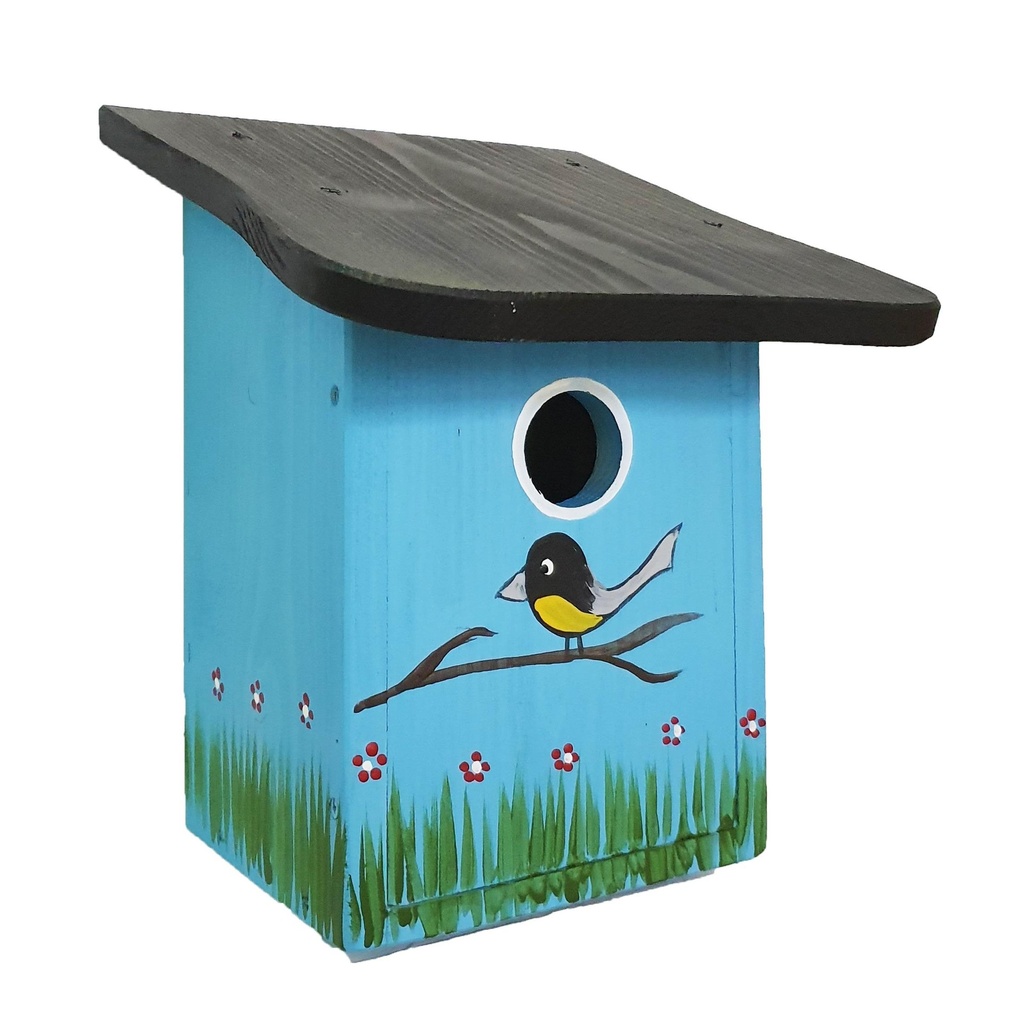 Cabane à mésange bleue