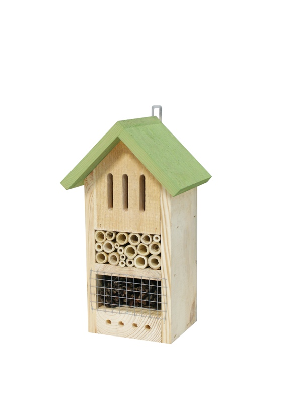 Maison d'insectes verte nature