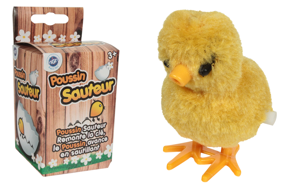 POUSSIN SAUTEUR A REMONTER 7CM