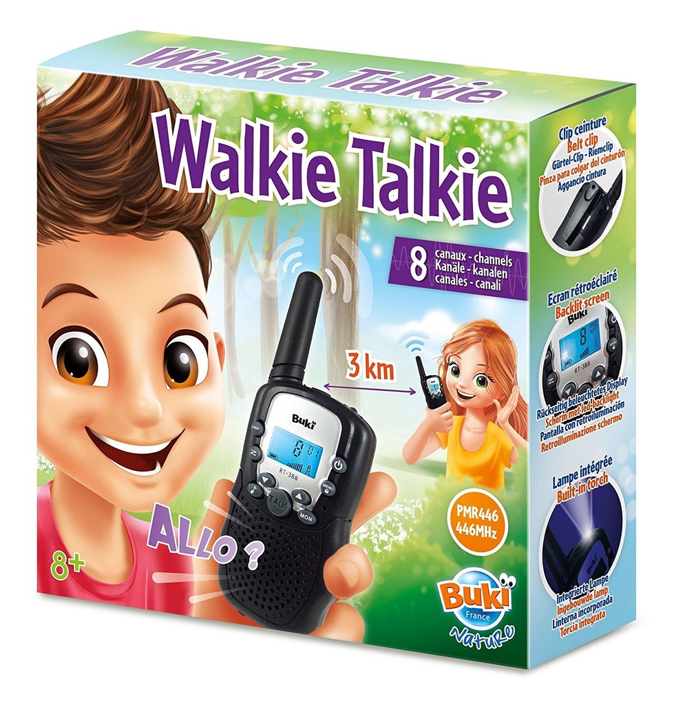 Talkie Walkie 4Km Rechargeable 8 Canaux 