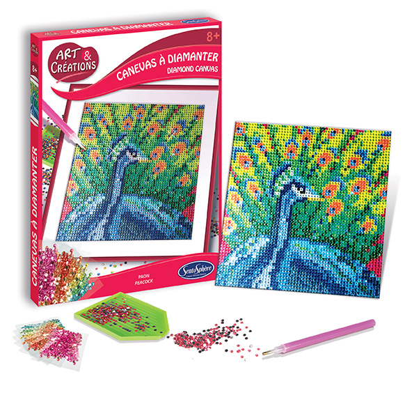 A&C Canevas A Diamanter Paon