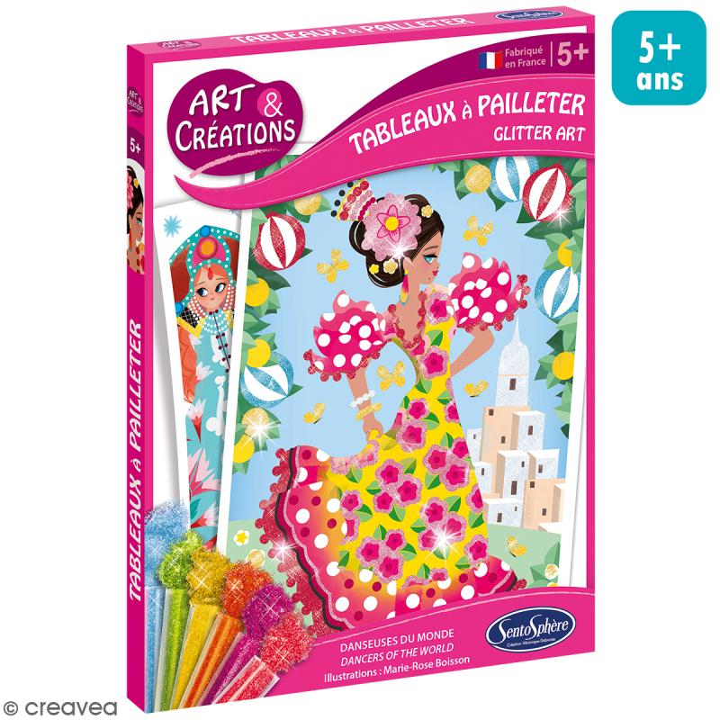 A&C 4 TABLEAUX A PAILLETER DANSEUSES