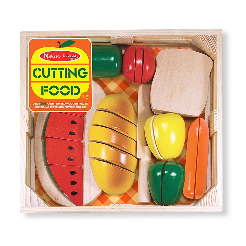 Caisse Aliments A Couper En Bois 27Pcs 