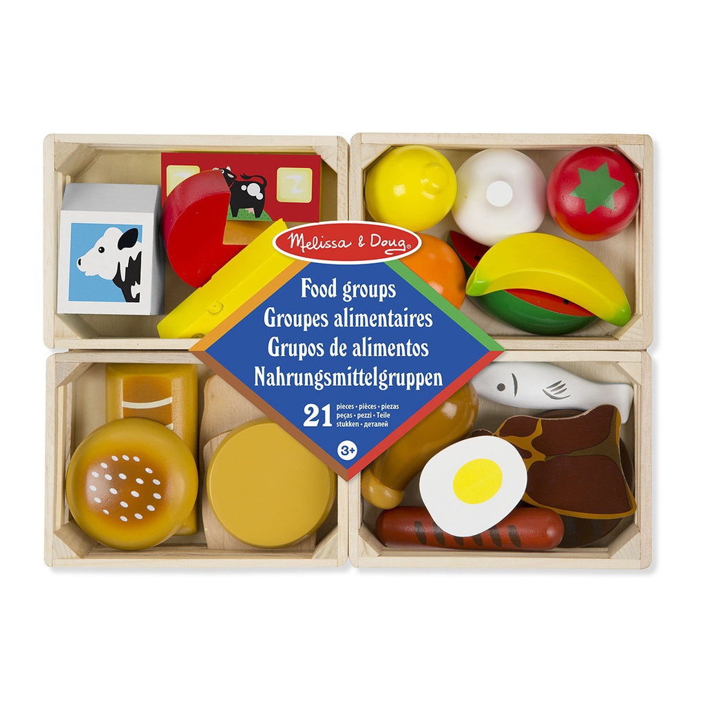 Caisse En Bois Aliments 21Pcs