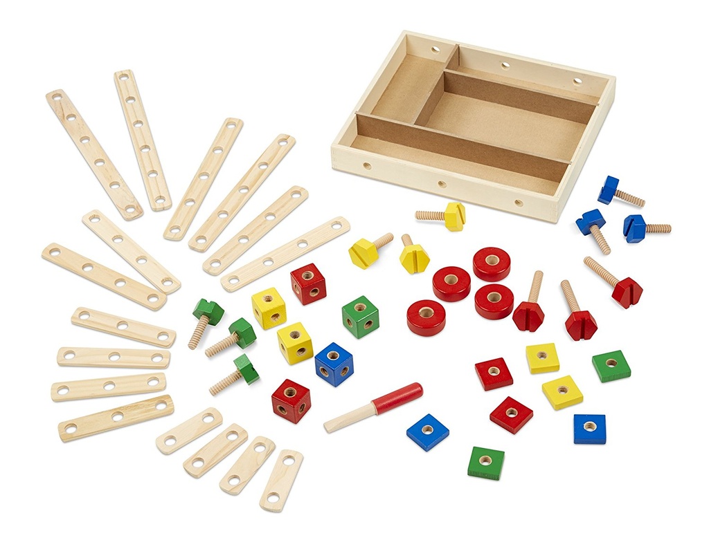 Coffret Construction En Bois 48Pcs