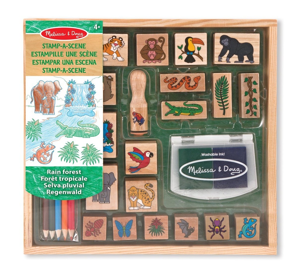 Coffret Tampons Bois Foret Tropicale