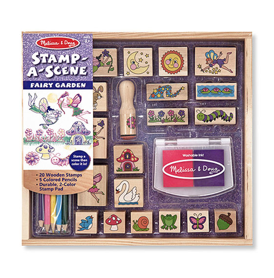 Coffret Tampons Bois Jardin Feerique 