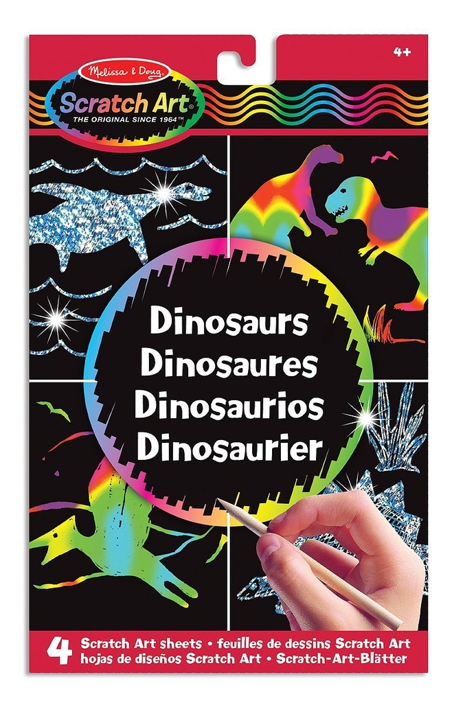 Scratch Art - Pochette - Dinosaures