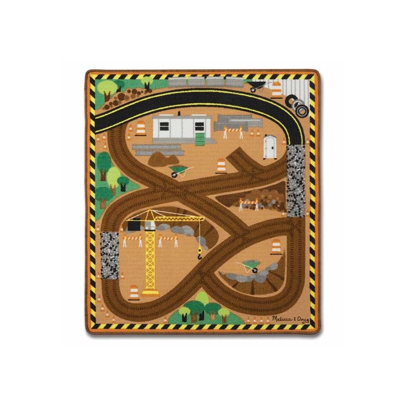 TAPIS MOQUETTE 100X90CM THEME CHANTIER