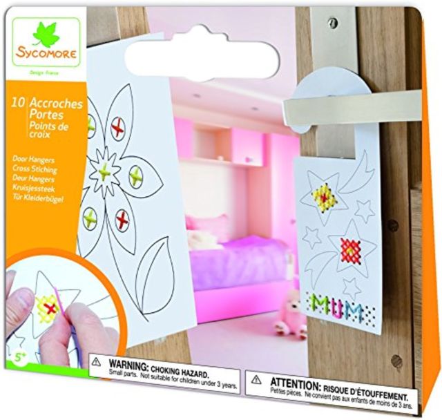 POCHETTE - ACCROCHES-PORTE POINT DE CROIX