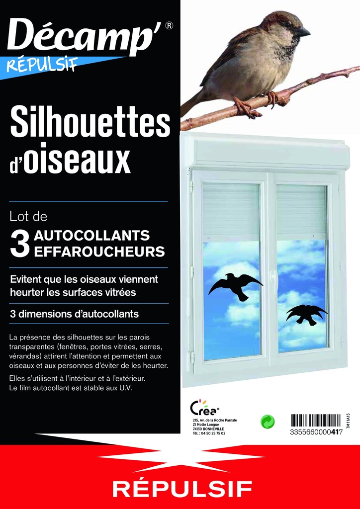 Effaroucheur à Oiseaux Collant