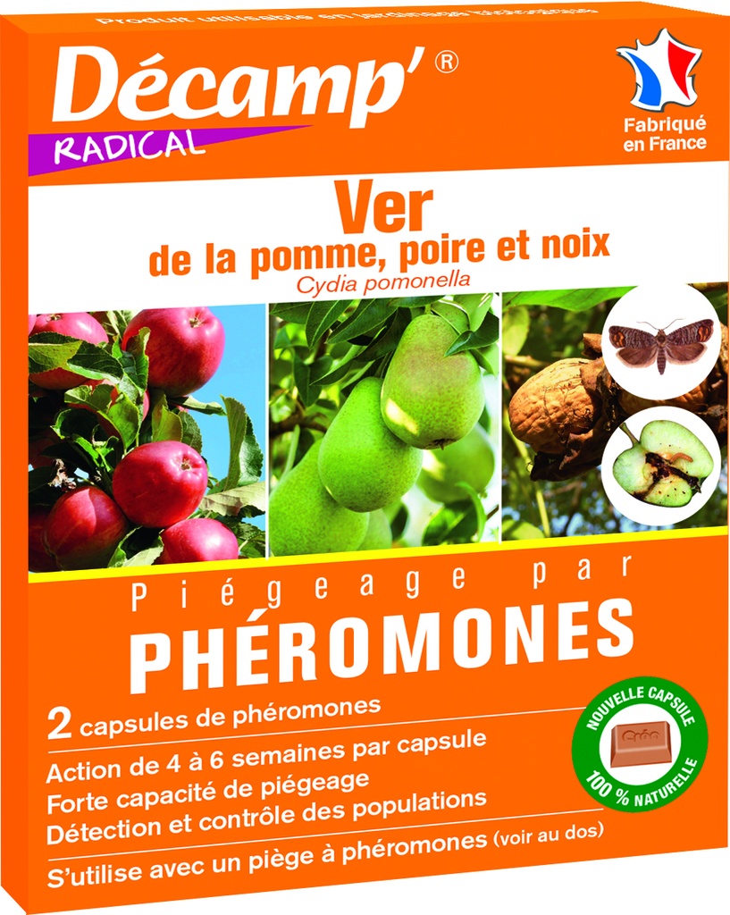 Pheromone Contre Le Ver De La Pomme Poire Noix 2 Capsules