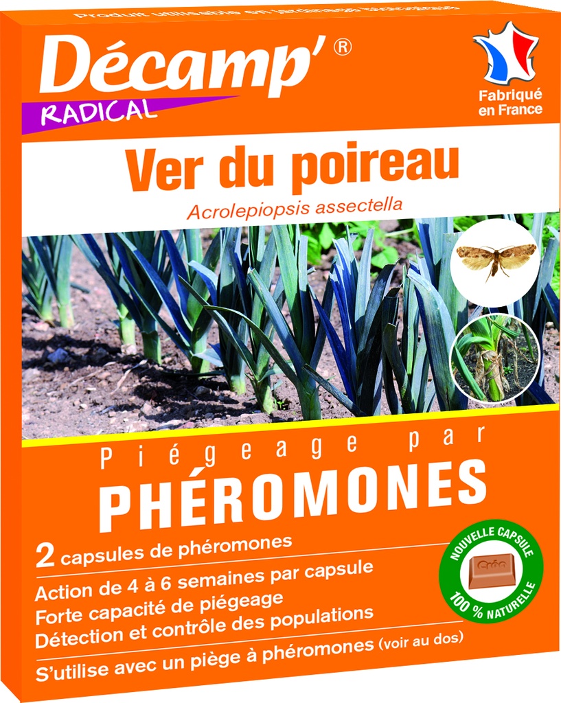 Pheromone Contre Le Ver Du Poireau  2 Capsules