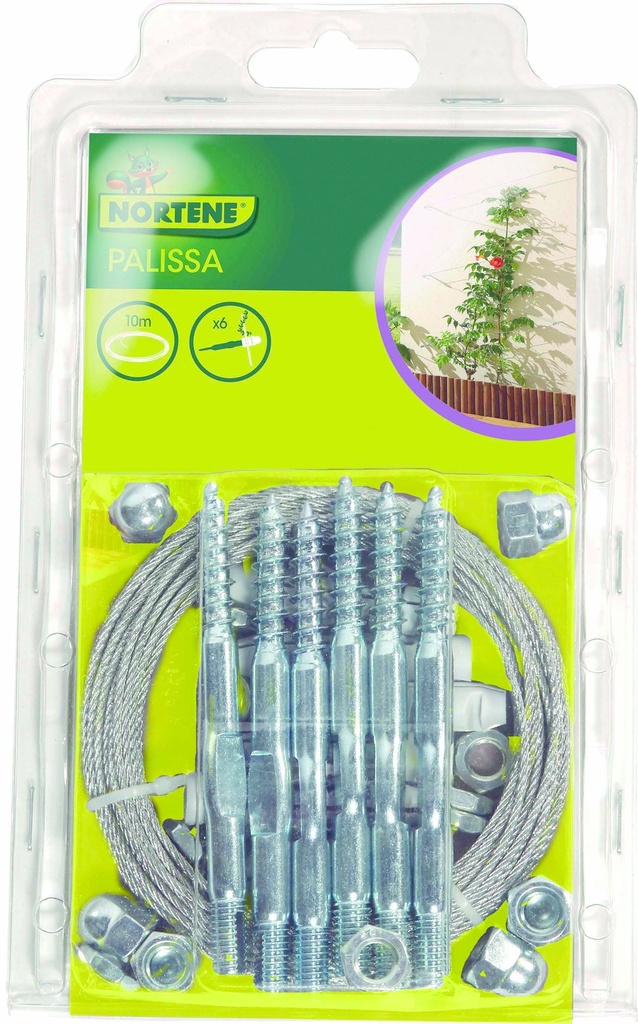 PALISSA Kit de palissage pour plantes grimpantes ( cable acier modulable)
