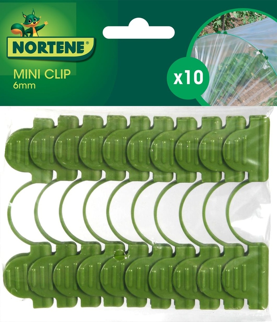 MINI CLIP 10 Clips de fixation sur arceaux fibre de verre