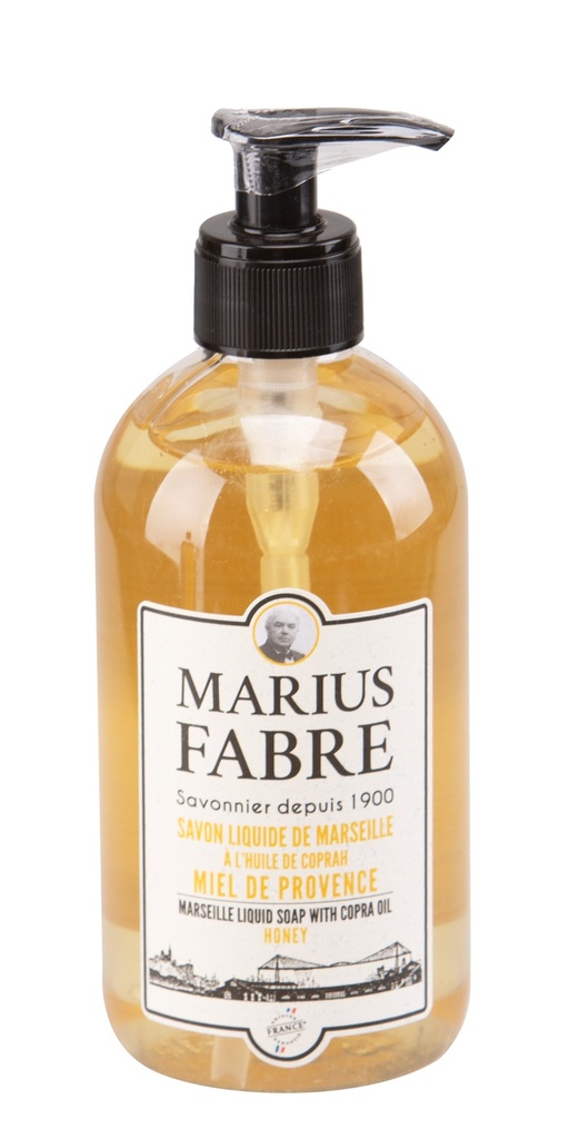 Savon Liquide de Marseille 400 ml pompe Miel 1900