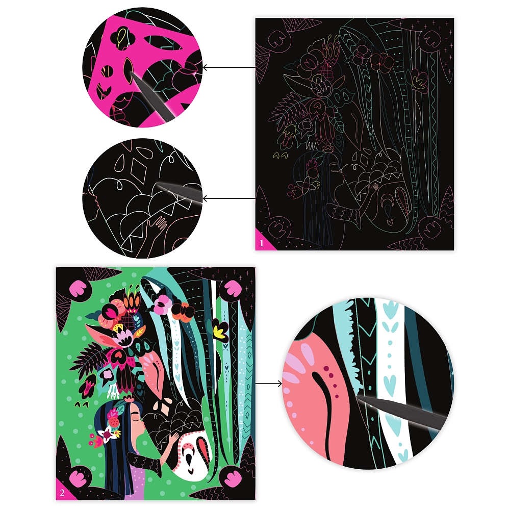 ATELIERS DU CALME - SCRATCH ART CHEVAUX ET LICORNES