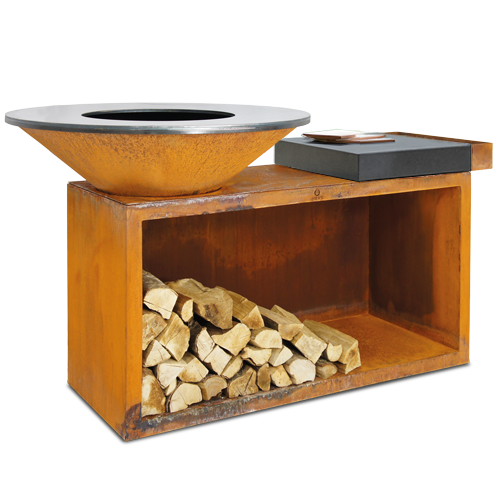 OFYR Island gril 100-100 Ceramic dark grey