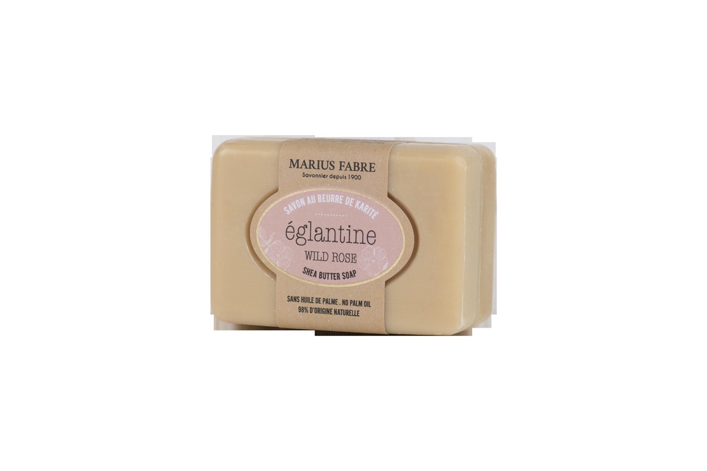 Savonnette 100g eglantine au beurre de karité sans palme BIEN ETRE