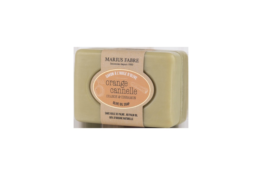 Savonnette 100g ecorces d'orange et cannelle sans palme BIEN ETRE