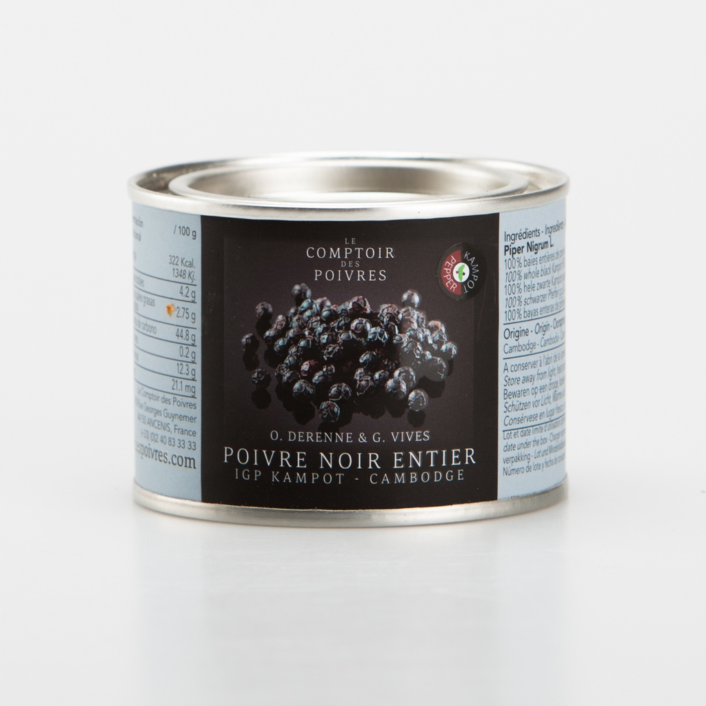 Poivre noir entier IGP Kampot