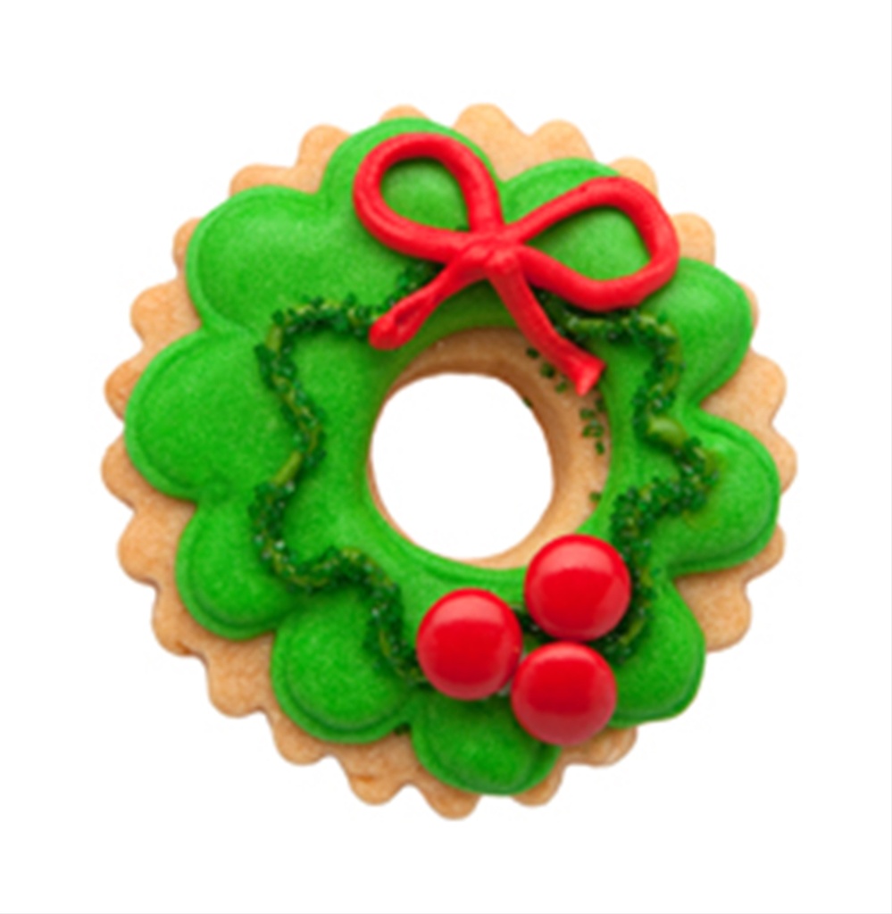 Sablé Déco Noël Advent wreath vanilla