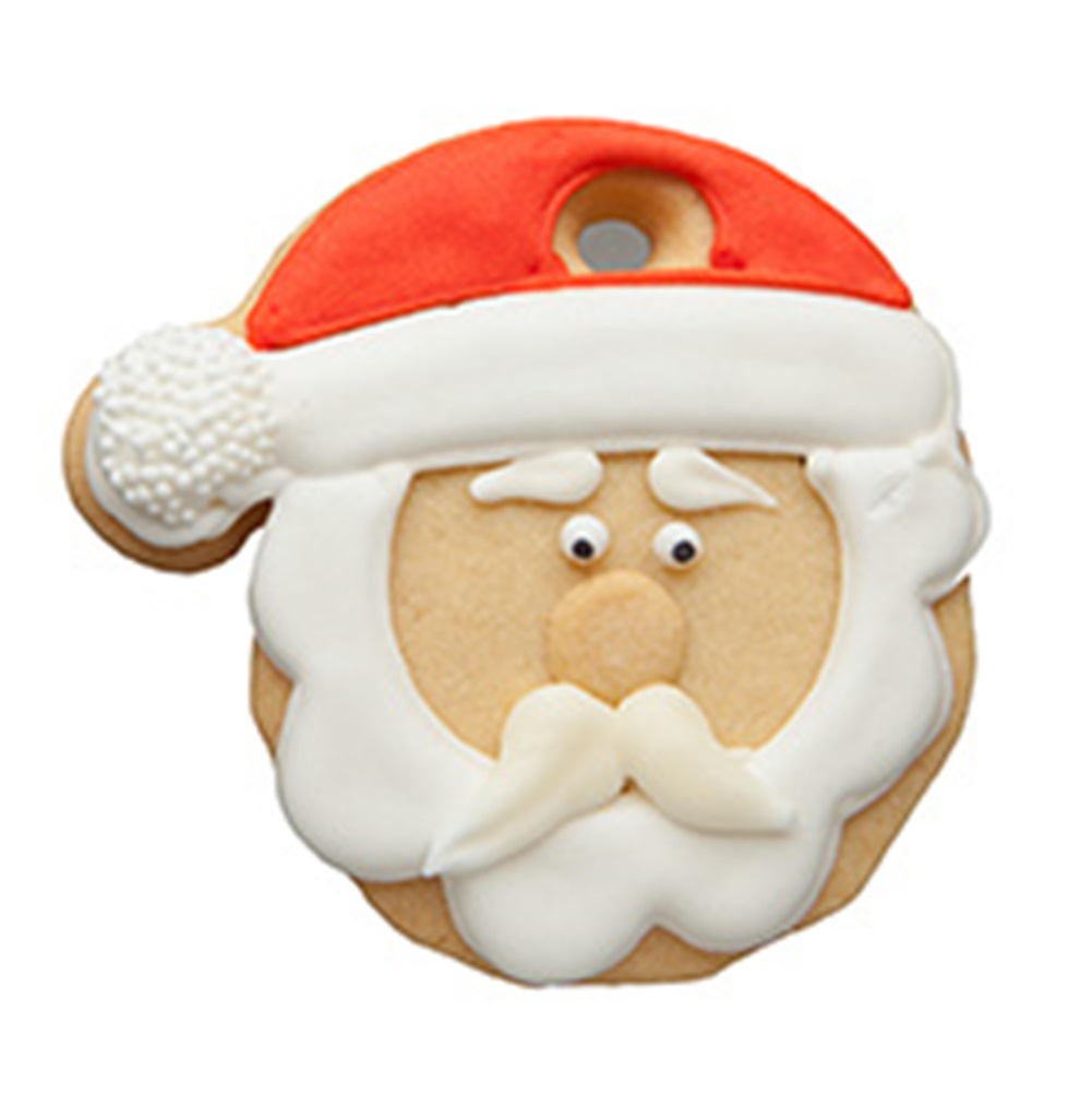 Sablé Déco Noël Surprised Santa
