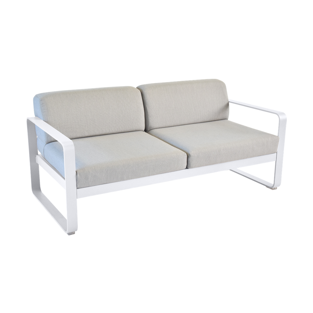 Canapé Bellevie 2 places avec Coussin Gris flanelle inclus