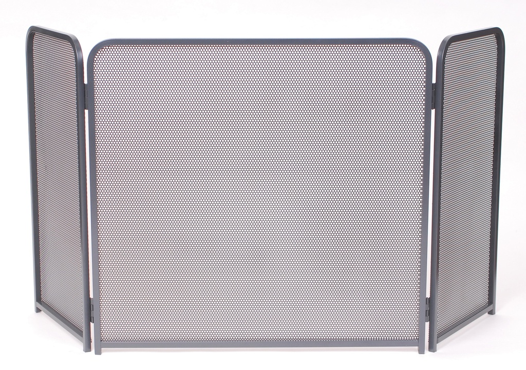 Pare feu 3 volets  rustique entourage poli Hauteur : 500 mm