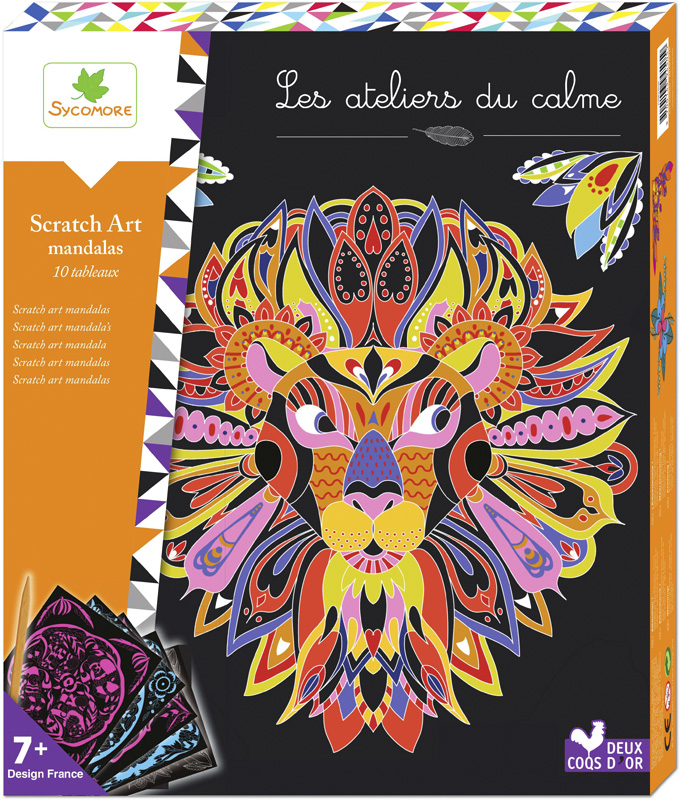 Ateliers du calme -Scratch art mandalas
