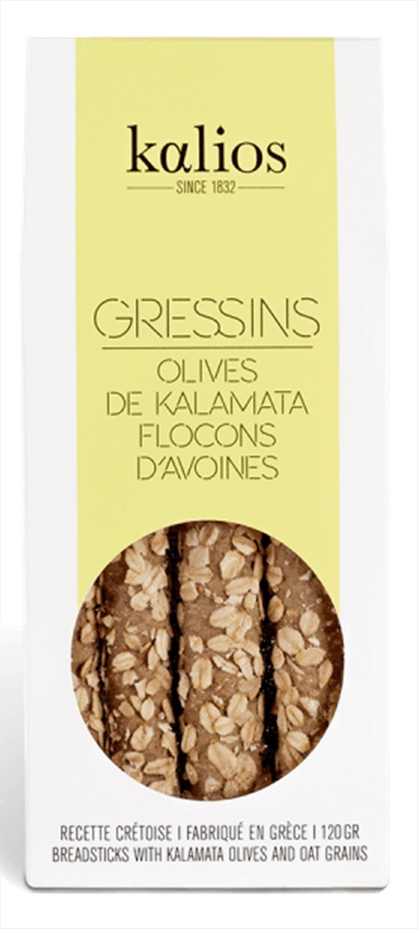 Gressins crétois aux Olives de Kalamata 120gr